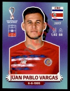 CRC10 Juan Pablo Vargas – FIFA World Cup Qatar 2022 Panini