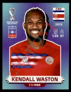CRC11 Kendall Waston – FIFA World Cup Qatar 2022 Panini