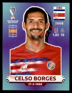 CRC12 Celso Borges – FIFA World Cup Qatar 2022 Panini