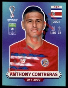 CRC18 Anthony Contreras – FIFA World Cup Qatar 2022 Panini