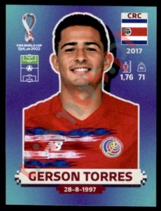 CRC19 Gerson Torres – FIFA World Cup Qatar 2022 Panini