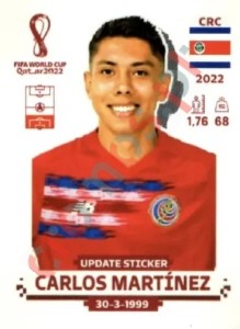 CRC4x Carlos Martínez – FIFA World Cup Qatar 2022 Panini