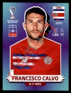 CRC6 Francisco Calvo – FIFA World Cup Qatar 2022 Panini