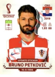 CRO17x Bruno Petković – FIFA World Cup Qatar 2022 Panini