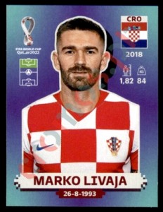 CRO19 Marko Livaja – FIFA World Cup Qatar 2022 Panini