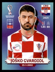 CRO6 Joško Gvardiol – FIFA World Cup Qatar 2022 Panini