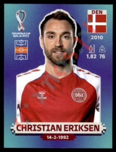 DEN12 Christian Eriksen – FIFA World Cup Qatar 2022 Panini