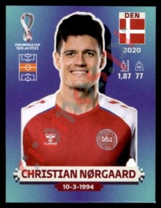 DEN14 Christian Nørgaard – FIFA World Cup Qatar 2022 Panini