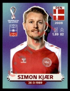 DEN6 Simon Kjær – FIFA World Cup Qatar 2022 Panini