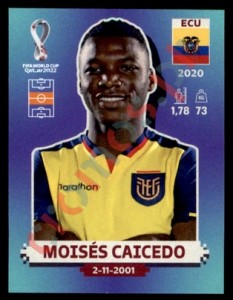 ECU11 Moisés Caicedo – FIFA World Cup Qatar 2022 Panini