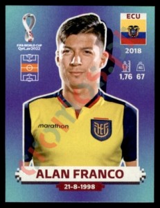 ECU12 Alan Franco – FIFA World Cup Qatar 2022 Panini