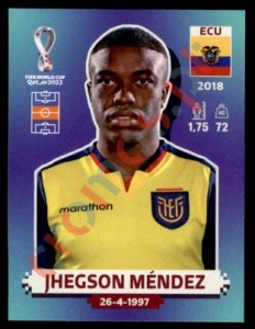 ECU14 Jhegson Méndez – FIFA World Cup Qatar 2022 Panini