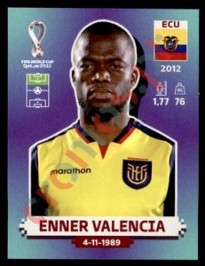 ECU20 Enner Valencia – FIFA World Cup Qatar 2022 Panini