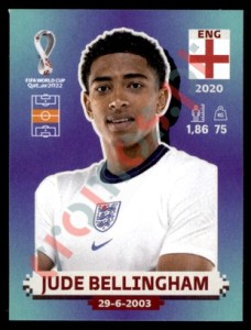 ENG11 Jude Bellingham – FIFA World Cup Qatar 2022 Panini