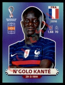 FRA11 N’Golo Kanté – FIFA World Cup Qatar 2022 Panini