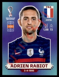 FRA13 Adrien Rabiot – FIFA World Cup Qatar 2022 Panini