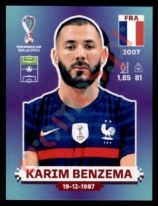 FRA16 Karim Benzema – FIFA World Cup Qatar 2022 Panini