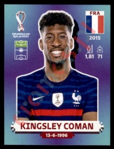 FRA17 Kingsley Coman – FIFA World Cup Qatar 2022 Panini