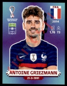 FRA18 Antoine Griezmann – FIFA World Cup Qatar 2022 Panini