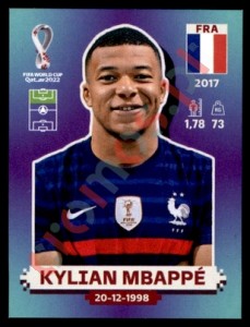 FRA19 Kylian Mbappé – FIFA World Cup Qatar 2022 Panini