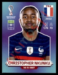FRA20 Christopher Nkunku – FIFA World Cup Qatar 2022 Panini