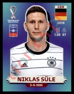 GER10 Niklas Süle – FIFA World Cup Qatar 2022 Panini
