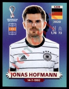 GER14 Jonas Hofmann – FIFA World Cup Qatar 2022 Panini