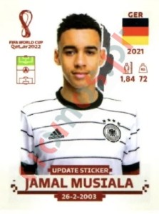 GER18x Jamal Musiala – FIFA World Cup Qatar 2022 Panini