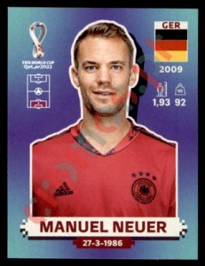 GER3 Manuel Neuer – FIFA World Cup Qatar 2022 Panini