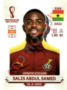 GHA11x Salis Abdul Samed – FIFA World Cup Qatar 2022 Panini