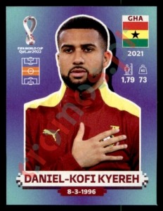 GHA13 Daniel-Kofi Kyereh – FIFA World Cup Qatar 2022 Panini