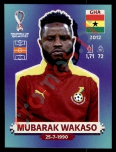 GHA15 Mubarak Wakaso – FIFA World Cup Qatar 2022 Panini