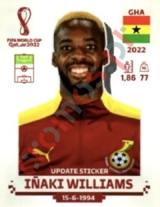 GHA16x Iñaki Williams – FIFA World Cup Qatar 2022 Panini