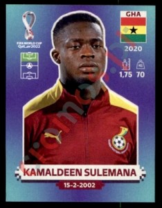 GHA20 Kamaldeen Sulemana – FIFA World Cup Qatar 2022 Panini