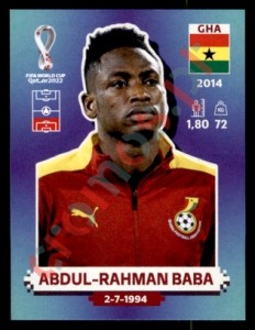GHA6 Abdul-Rahman Baba – FIFA World Cup Qatar 2022 Panini