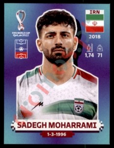 IRN10 Sadegh Moharrami – FIFA World Cup Qatar 2022 Panini