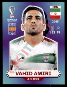 IRN12 Vahid Amiri – FIFA World Cup Qatar 2022 Panini