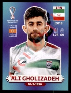 IRN14 Ali Gholizadeh – FIFA World Cup Qatar 2022 Panini