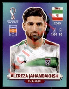 IRN15 Alireza Jahanbakhsh – FIFA World Cup Qatar 2022 Panini
