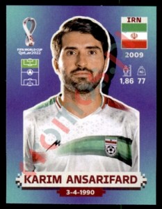 IRN17 Karim Ansarifard – FIFA World Cup Qatar 2022 Panini