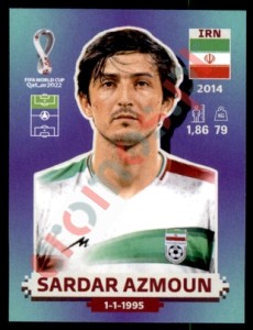IRN18 Sardar Azmoun – FIFA World Cup Qatar 2022 Panini