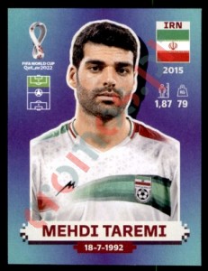 IRN20 Mehdi Taremi – FIFA World Cup Qatar 2022 Panini