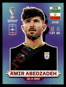 IRN3 Amir Abedzadeh – FIFA World Cup Qatar 2022 Panini