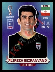 IRN4 Alireza Beiranvand – FIFA World Cup Qatar 2022 Panini