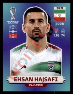 IRN5 Ehsan Hajsafi – FIFA World Cup Qatar 2022 Panini