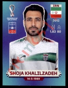 IRN8 Shoja Khalilzadeh – FIFA World Cup Qatar 2022 Panini