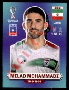 IRN9 Milad Mohammadi – FIFA World Cup Qatar 2022 Panini