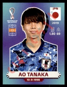 JPN14 Ao Tanaka – FIFA World Cup Qatar 2022 Panini