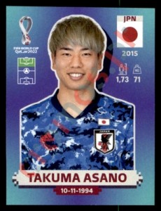 JPN15 Takuma Asano – FIFA World Cup Qatar 2022 Panini