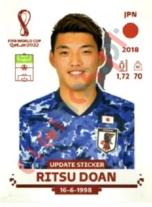 JPN20x Ritsu Doan – FIFA World Cup Qatar 2022 Panini